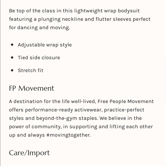 NEW • Free People • Streamline Ballet Bodysuit - Picture 4 of 7